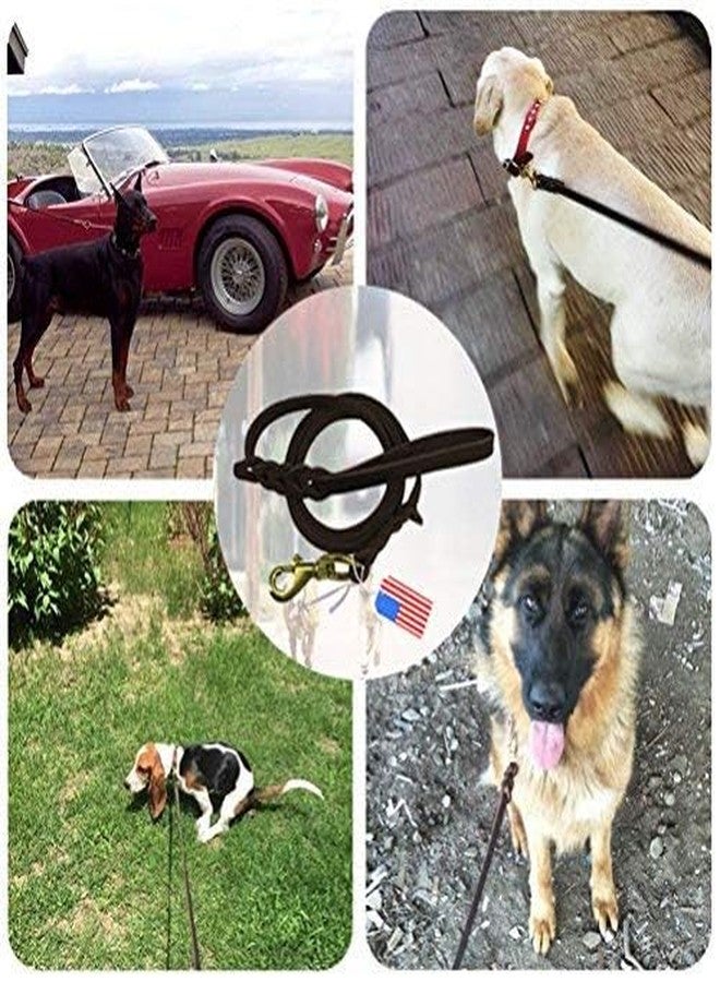 Highland Farms Select Premier 6 Foot Dog Leather Training Leash, Waist Braided Lease Leads, Made from Leather, Great Option for Large Medium Hunting Dogs or General Obedience in the Backyard - Image 4